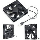 USB Cooling Fan Silent Computer Case PC CPU DC 5V  Heat Dissipating