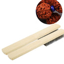 Small Hand Wire Brush Metal Steel Bristle Rust Paint Remover Scratch Grou GRY