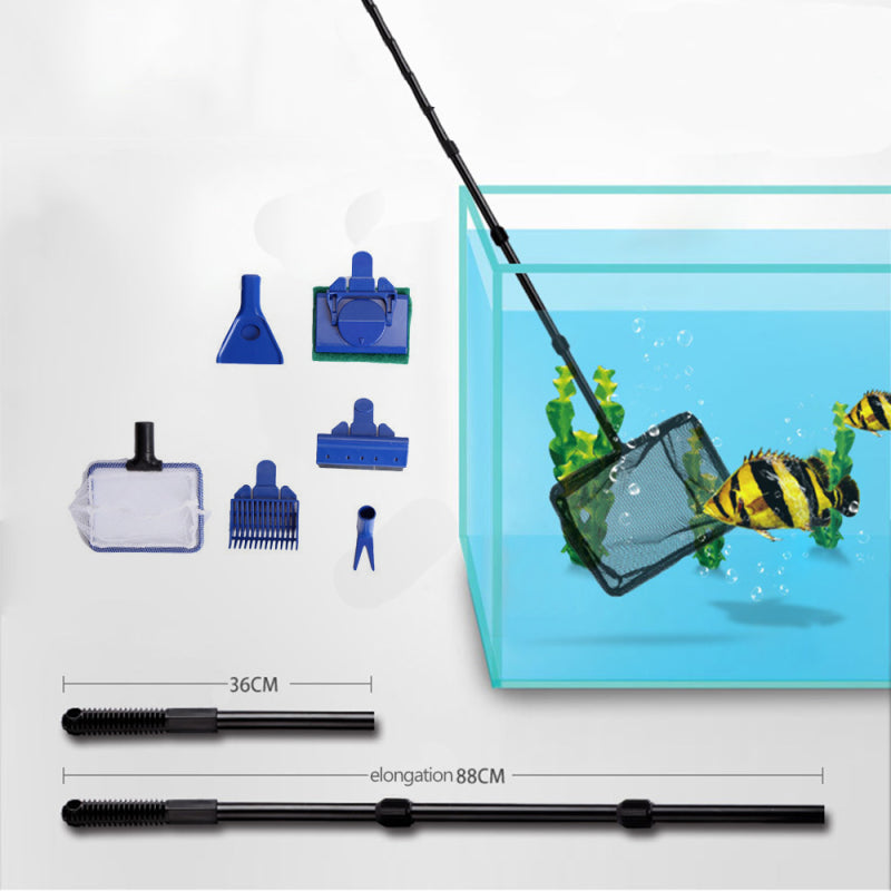 Pet Fish Tank Algae Vacuum Gravel Cleaner Magnetic Brush Aquarium Cleaning zxc