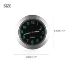 Steel Car Auto Vehicles Time Clock Meter Fit for Dashboard Ornament Deco FFC