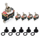 5x Waterproof Toggle  Switch 12V ON/OFF Car Dash Light Metal 12V SPST CYX