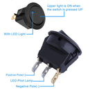 20pcs Round Rocker Switch 12V with LED Light Dot Car Auto RV Boat Toggl USK