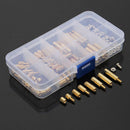 120 x M3 6-20mm Metric Press Fit Solid Male Female Brass Insert Assorted Kit GFS