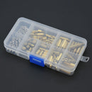 120 x M3 6-20mm Metric Press Fit Solid Male Female Brass Insert Assorted Kit GFS