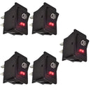 5X 12V 35A Car Auto Fog Light Rocker Toggle Switch Blue LED Dashboard Sale ZRH
