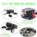 1X Waterproof Motorcycle 12VGPS Cigarette Lighter Dual USB Power Socket C LXE