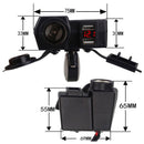 1X Waterproof Motorcycle 12VGPS Cigarette Lighter Dual USB Power Socket C LXE
