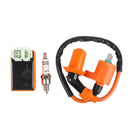Racing CDI+Spark Plug+ Ignition Coil ForS Gy6 125cc 150cc 4-stroke Scoot PTY