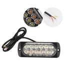 12LED Emergency Flash Light Cars Truck Warning Strobe Flash Amber/White 1 DQZ
