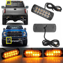 12W Amber 12-LED Bar Car Truck Strobe Flash Light Emergency Warning Lamp Bulb