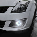 2pcs Car Angel Eye COB Halo Ring LED DRL Projector Len Fog Driving Light TAD