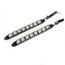 2X Universial 12LED DRL Flexible Daytime Running Light Driving Daylight Fog Lamp