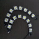 2X Universial 12LED DRL Flexible Daytime Running Light Driving Daylight Fog Lamp