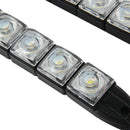 2X Universial 12LED DRL Flexible Daytime Running Light Driving Daylight Fog Lamp