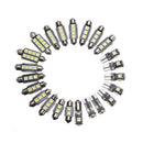23x Canbus LED Car Interior Inside Light Dome Trunk Map License Plate Lamp Bulb