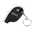 Black Car Auto LCD Digital Tyre Tire Pressure Gauge Meter Keychain Black