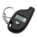 Black Car Auto LCD Digital Tyre Tire Pressure Gauge Meter Keychain Black