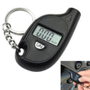 Black Car Auto LCD Digital Tyre Tire Pressure Gauge Meter Keychain Black