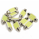 10x Festoon 36mm 12V C5W Car COB LED Light Reading Dome Map Interior bulb EQT