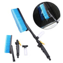 Blue Cars Wash Brush Water Spray Cleaning ToolS Soft Bristle Switch VLT IPP