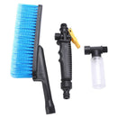 Blue Cars Wash Brush Water Spray Cleaning ToolS Soft Bristle Switch Foam  TGX