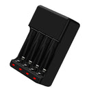 Smart Intelligent 4-Slot Battery Charger For AA AAA Ni-MH With 4pcs AA Bat IBS