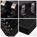 Smart Intelligent 4-Slot Battery Charger For AA AAA Ni-MH With 4pcs AA Batteries