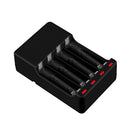 Smart Intelligent 4-Slot Battery Charger For AA AAA Ni-MH With 4pcs AA Bat IBS