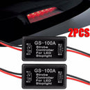 2pcs LED Flash Strobe Controller kit Flasher Module Brake Tail Stop Light  WWF