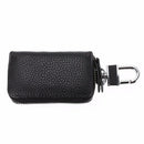 Black PU Leather Universal Key Fob Holder Bag Cover Key Case For Car DML