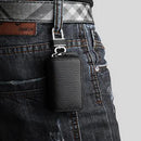 Black PU Leather Universal Key Fob Holder Bag Cover Key Case For Car DML