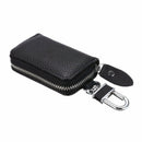 Black PU Leather Universal Key Fob Holder Bag Cover Key Case For Car Auto SUV