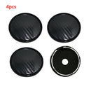 Carbon Fiber Auto Car Wheel Hub Center Caps Cover Plastic 4x Black 60mm RNU