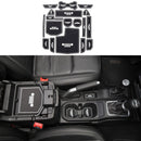 19pcs Kit Non-slip Car Door Slot Mat Pad Cup Holder For 2018 Jeep Wrangler YM