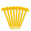 20x Tent Peg Ground Nails Screw Nail Stakes Anti-rust Plastic Outdoor Camp Trip