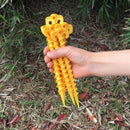 20x Tent Peg Ground Nails Screw Nail Stakes Anti-rust Plastic Outdoor Camp Trip