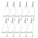 10x Stainless Steel Fishhook Automatic Device Trap Fishing Hook Tool Acc IIS