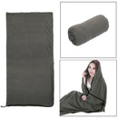 Fleece Sleeping Bag Liner Outdoor Travel Wilderness Camping Hiking Cold Gr HLW