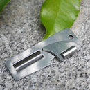 6pcs Folding Bidirectional Planer Can Opener Stainless Steel Outdoor Multi-Tool