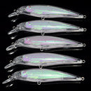 10pcs Unpainted Hard Bait Blank Crankbait Wobblers Fishing Lure Bodies Tac LEY