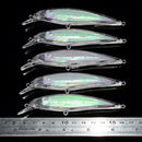 10pcs Unpainted Hard Bait Blank Crankbait Wobblers Fishing Lure Bodies Tac LEY