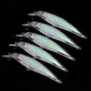 10pcs Unpainted Hard Bait Blank Crankbait Wobblers Fishing Lure Bodies Tac LEY