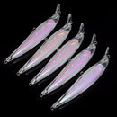 10pcs Unpainted Hard Bait Blank Crankbait Wobblers Fishing Lure Bodies Tackle hr