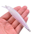 10pcs Unpainted Hard Bait Blank Crankbait Wobblers Fishing Lure Bodies Tac LEY