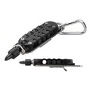 Multi-Function Pocket EDC Stainless Driver Hex Bit Portable Compact Wrench