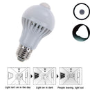 E27 5W Motion Sensor LED Bulb Auto PIR Motion Detection Home Lighting Lamp New
