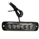 White+Yellow 6 LED Car Truck Emergency Warning Hazard Flash Strobe Lig YAP YCL