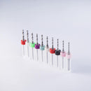 10Pcs 1.5mm-2.4mm PCB Drill Bits Print Circuit Board Carbide Mini Micr HAO