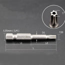 12Pcs 50mm Hollow Plum Blossoms  Screw Driver Bits Magnetic Set T5-T40 nrs