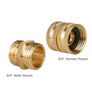 1set 3/4 Inch Home Garden Hose Tap Connector Brass Garden Hosepipe Tap Con AYU